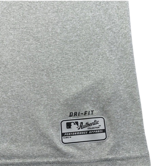 Tampa Bay Devil Rays T-Shirt Men's 2XL Gray Nike Athletic MLB Sports Dri-Fit GUC - Picture 5 of 17